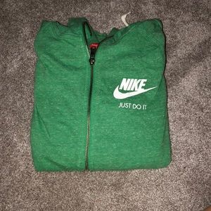 Green Nike Zip Up